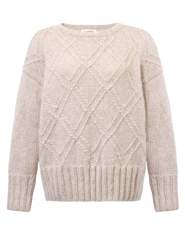 Warm me up sweater - sweter w romby