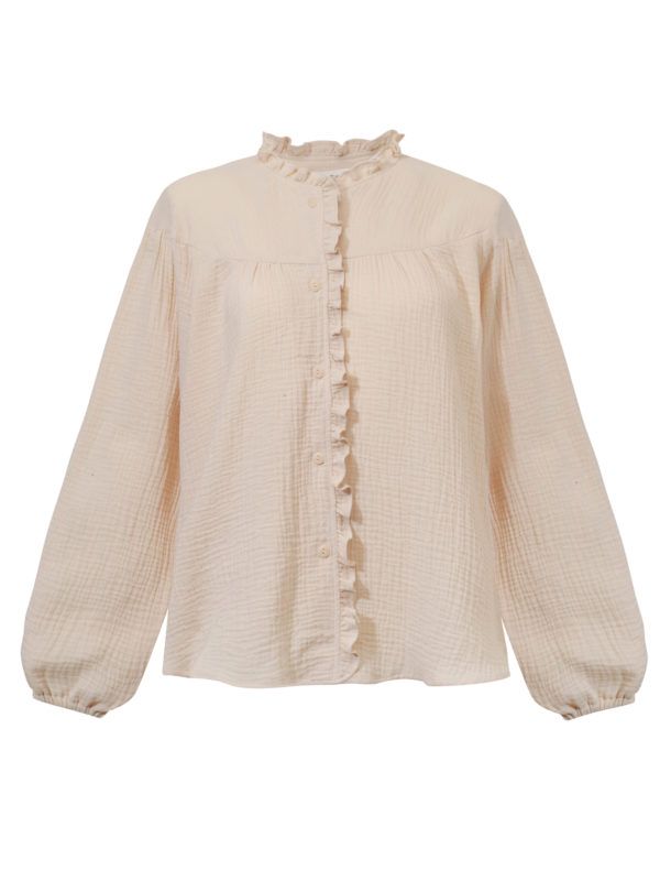 Ruffle blouse- muślinowa bluzka