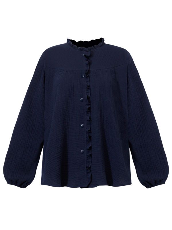 Ruffle blouse- muślinowa bluzka