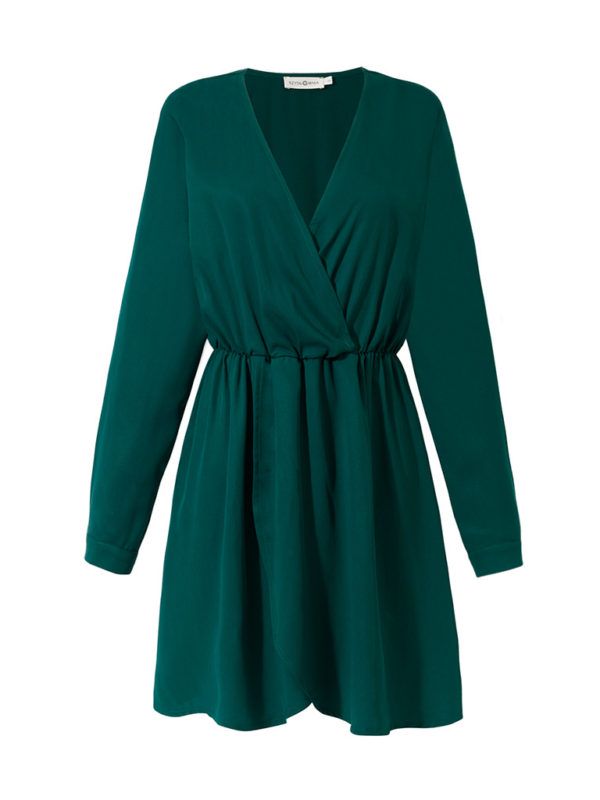Smart dress- krótka sukienka z tencelu zielona
