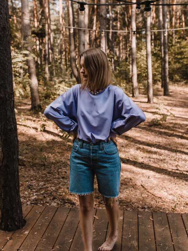 Crocus sweatshirt - liliowa bluza