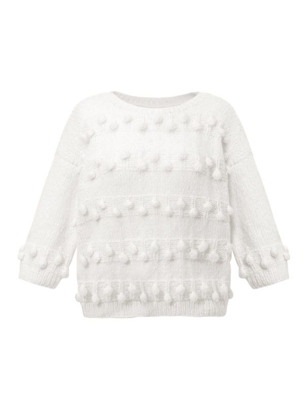 Milky sweater - sweter z bąbelkami
