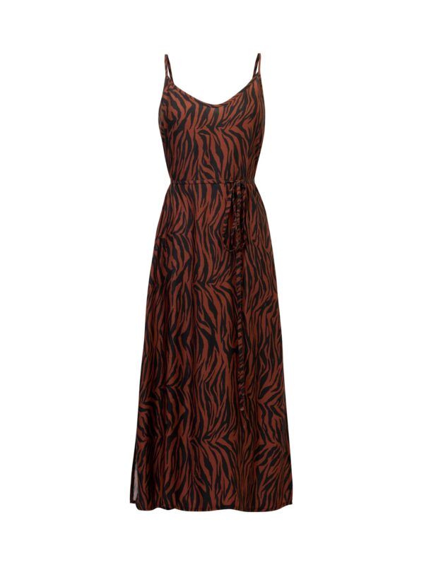 Zebra dress - sukienka midi w zebrę