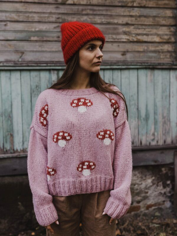 Mushroom sweater - sweter w muchomory