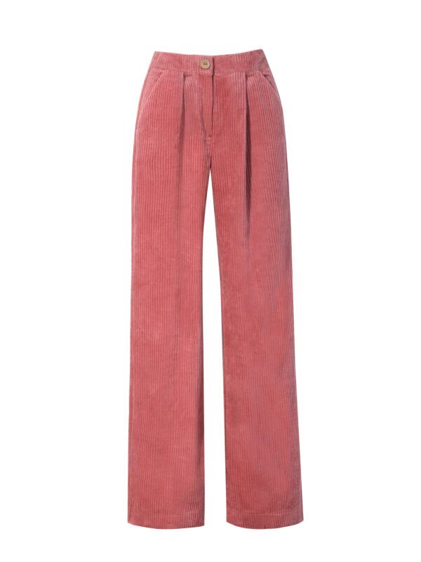 Corduroy pink pants - sztruksowe spodnie