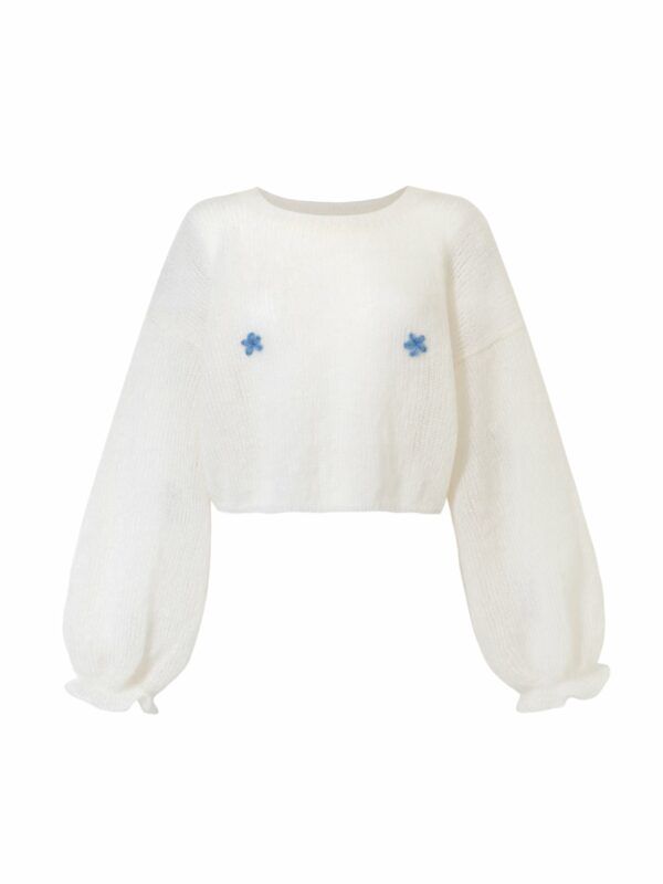 Milky sweater - sweter z falbaną