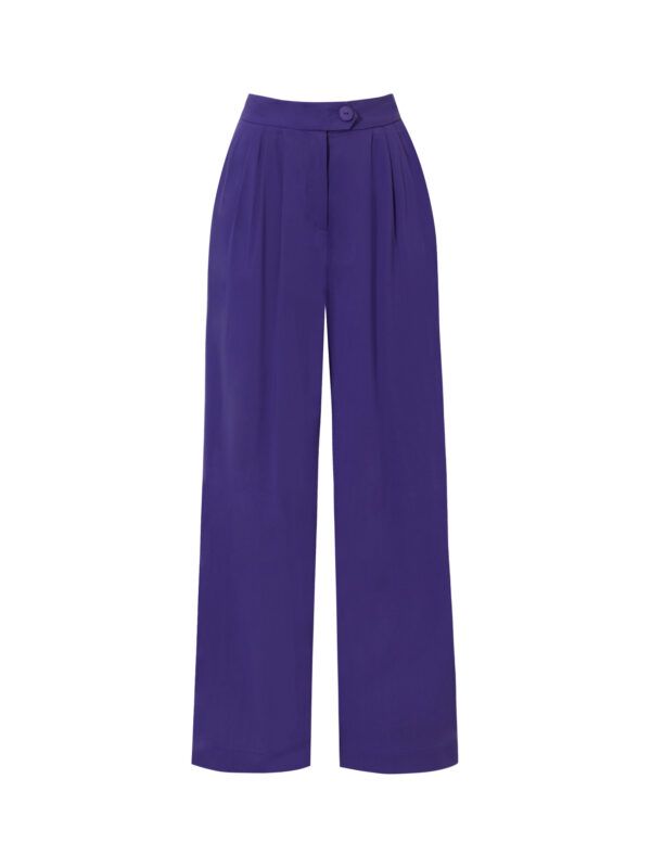 Disco Pants - fioletowe spodnie palazzo