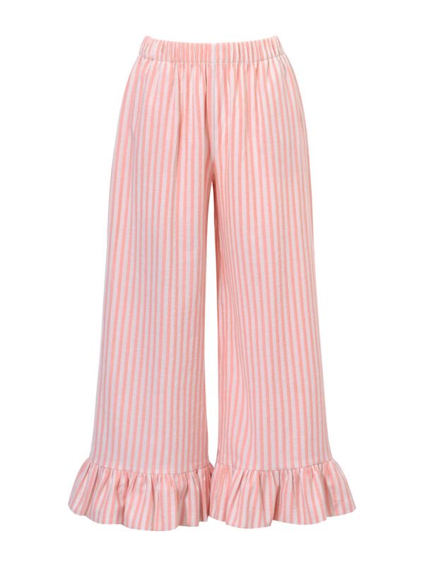 Striped Pants- brzoskwiniowe spodnie w paski