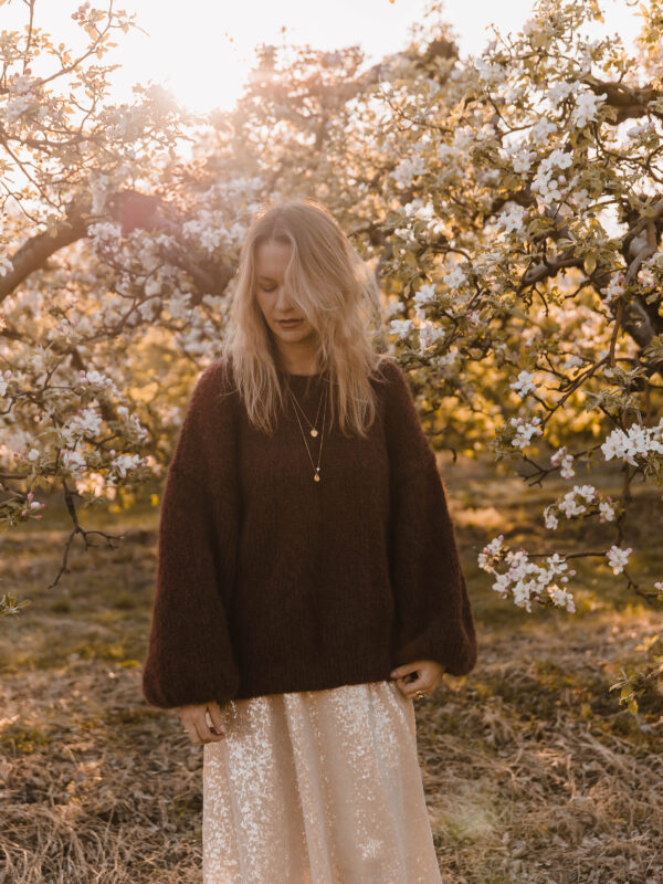 Soft Nest Sweater- bordowy sweter