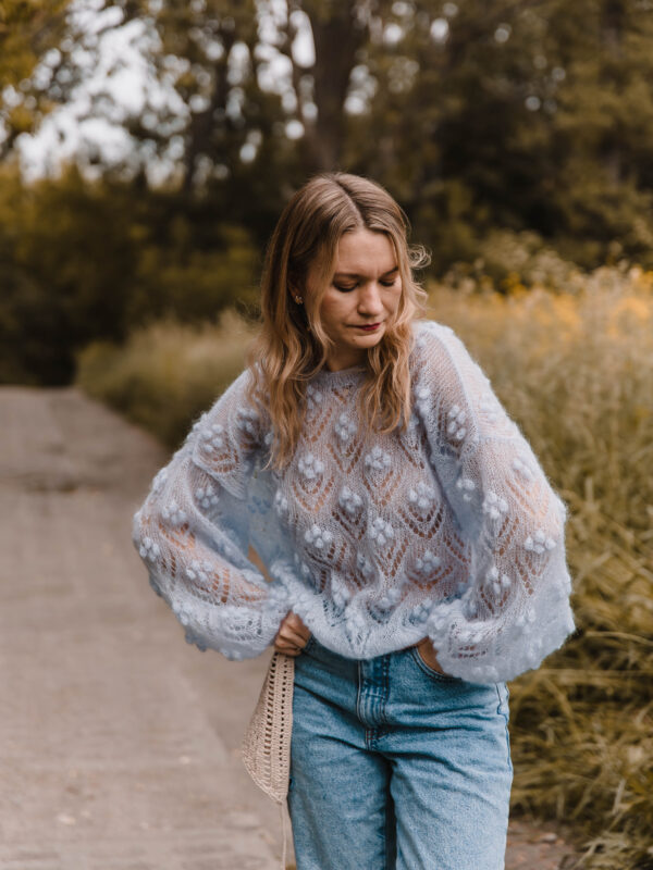 Ice Cloud Light- lekki sweter z bąbelkami