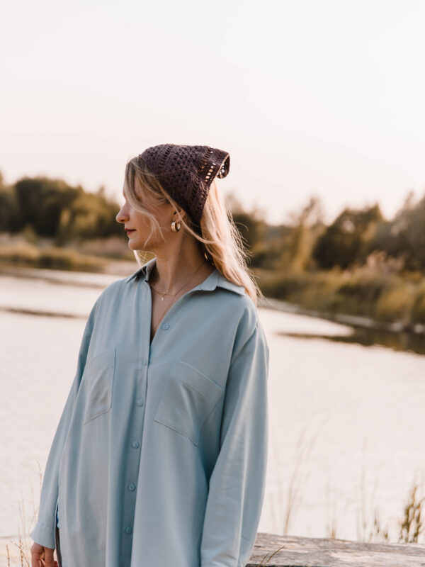 Pola Headscarf- brązowa chustka