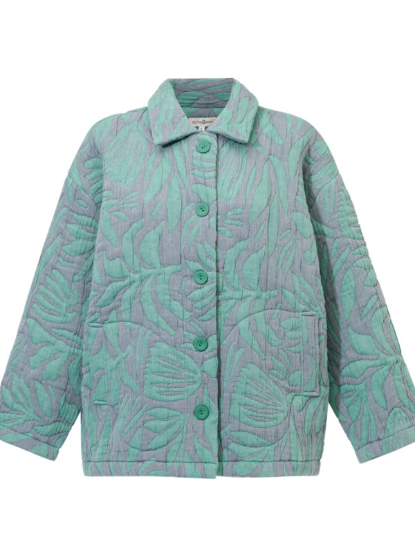 Botanic Blue Jacket- kurtka w botaniczny print