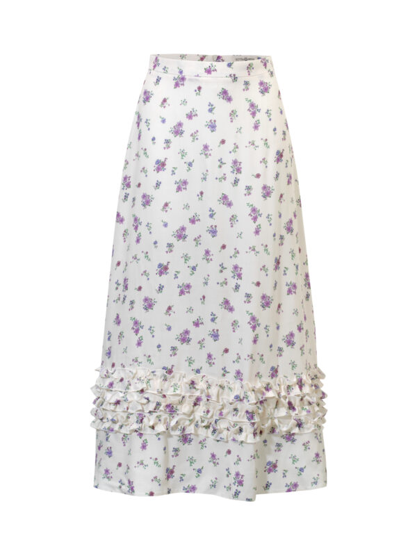 Dolce Flora Skirt- spódnica w fioletowe kwiaty