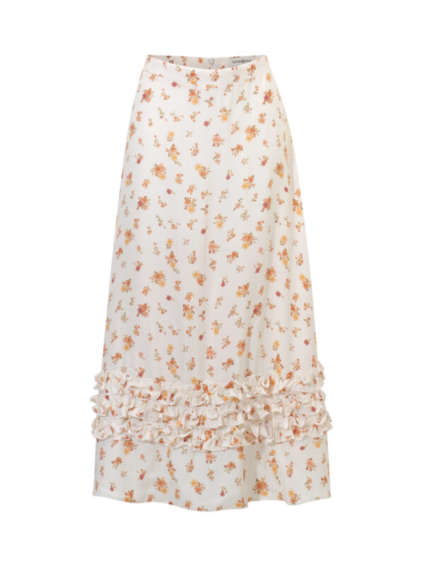 Dolce Flora Skirt- spódnica w pomarańczowe kwiaty