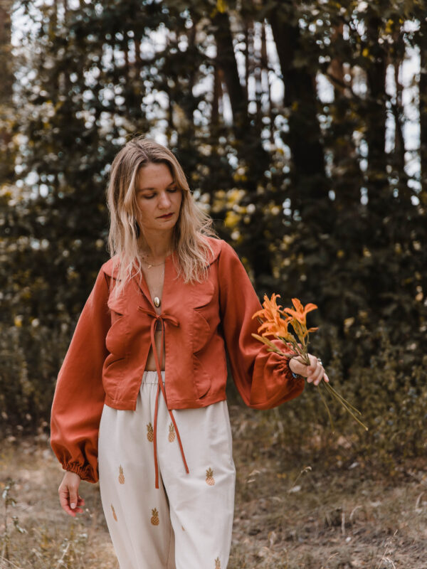 Wave Shirt- koszula z falą pomarańczowa