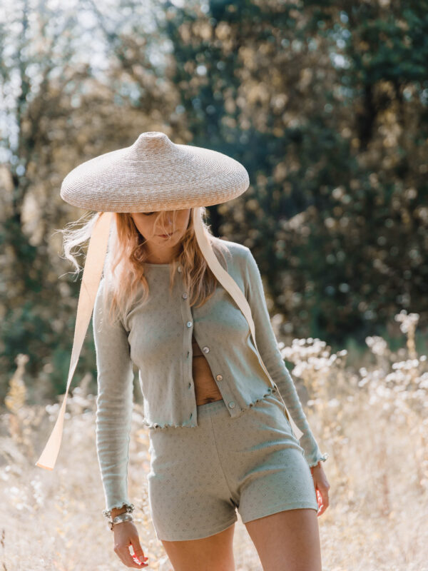 Chill Longsleeve- miętowa koszulka na guziki