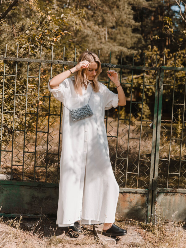 Silver Bloom Bag - torebka z kwiatkami