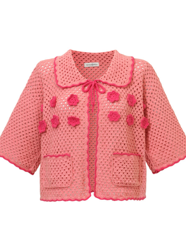 Coral Sweater - sweter z kwiatkami