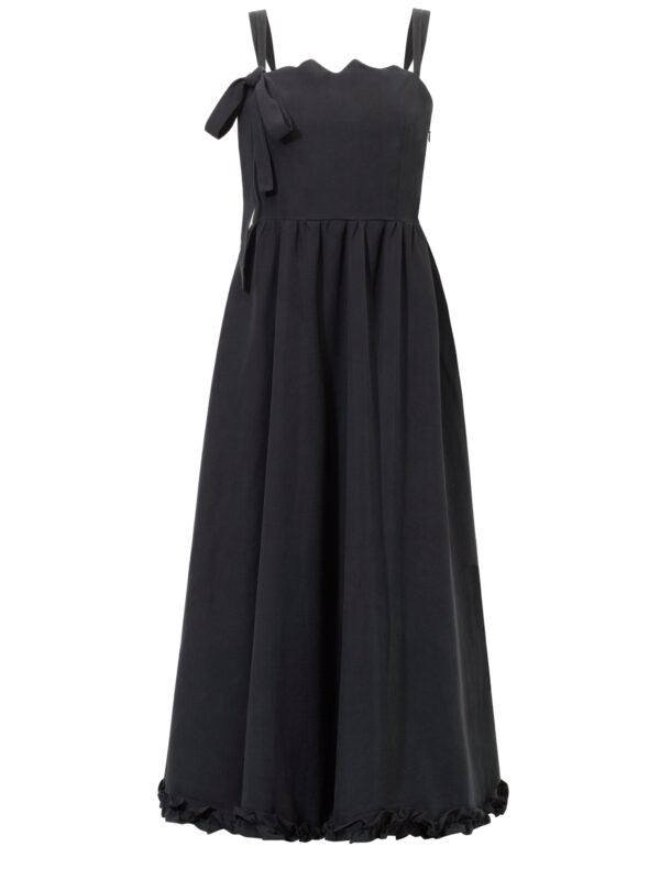 Ruffle Dress - sukienka z falbanką czarna