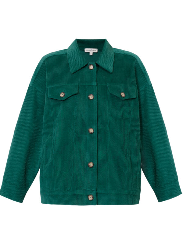 Sunday Walk Jacket- sztruksowa zielona kurtka