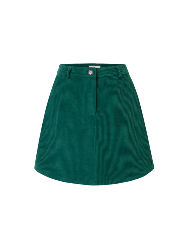 Sunday Walk Skirt- sztruksowa zielona spódnica