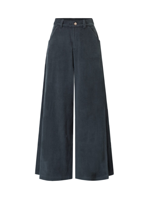 Sunday Walk Pants- sztruksowe antracytowe spodnie