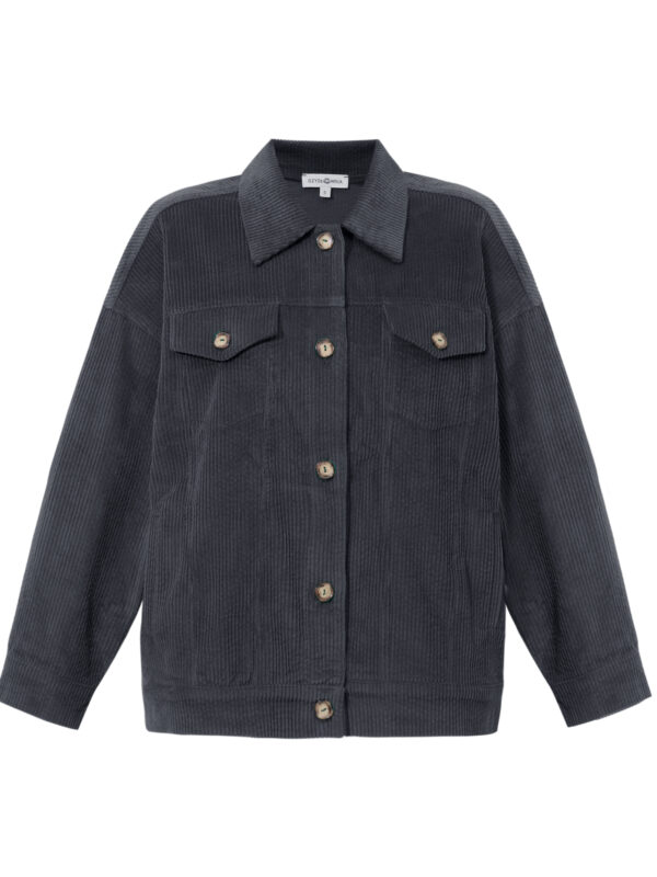 Sunday Walk Jacket- sztruksowa antracytowa kurtka