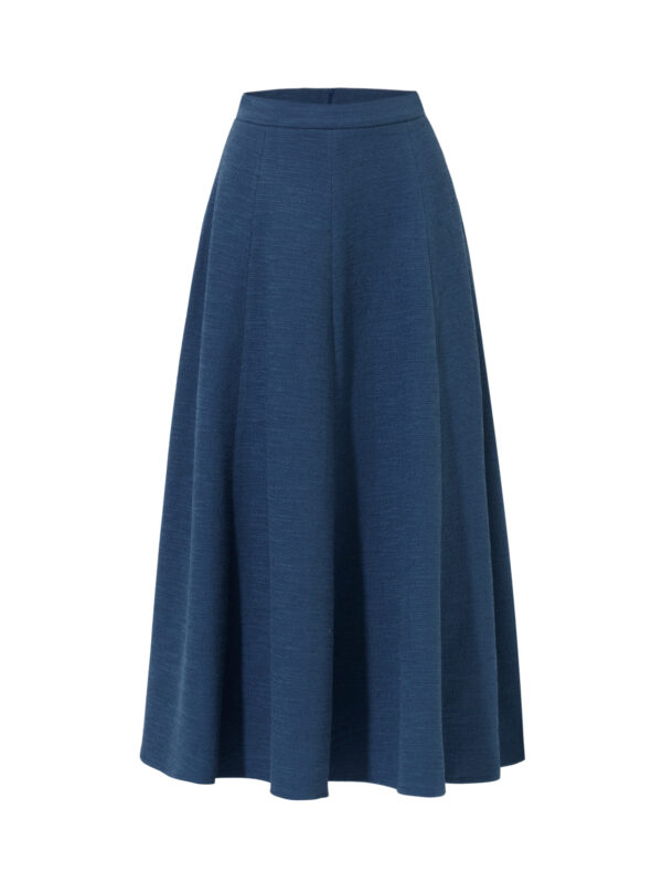 Boucle Skirt- granatowa spódnica