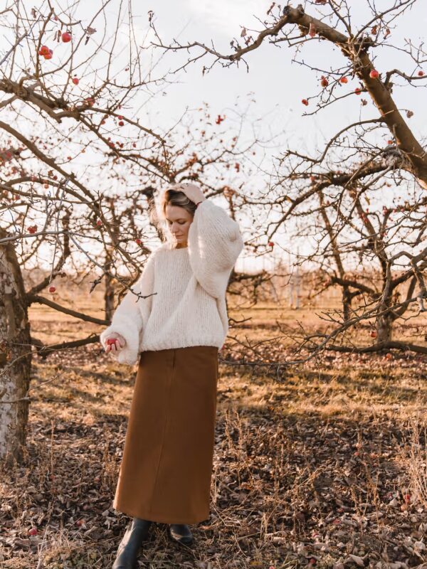 Quattro Skirt- brązowa spódnica