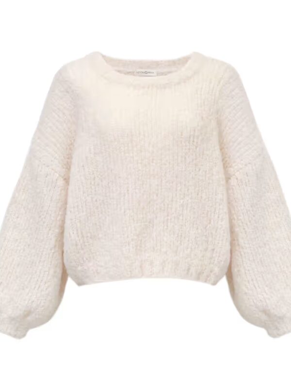 Boucle Sweater- sweter z szerokimi rękawami