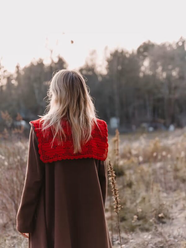 Aster Collar- czerwony kołnierzyk