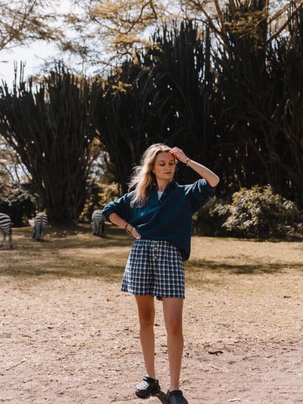 Savannah Check Shorts- spodenki w kratę