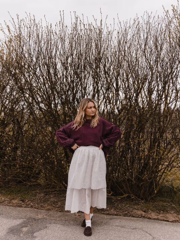 Floria Skirt- biała spódnica