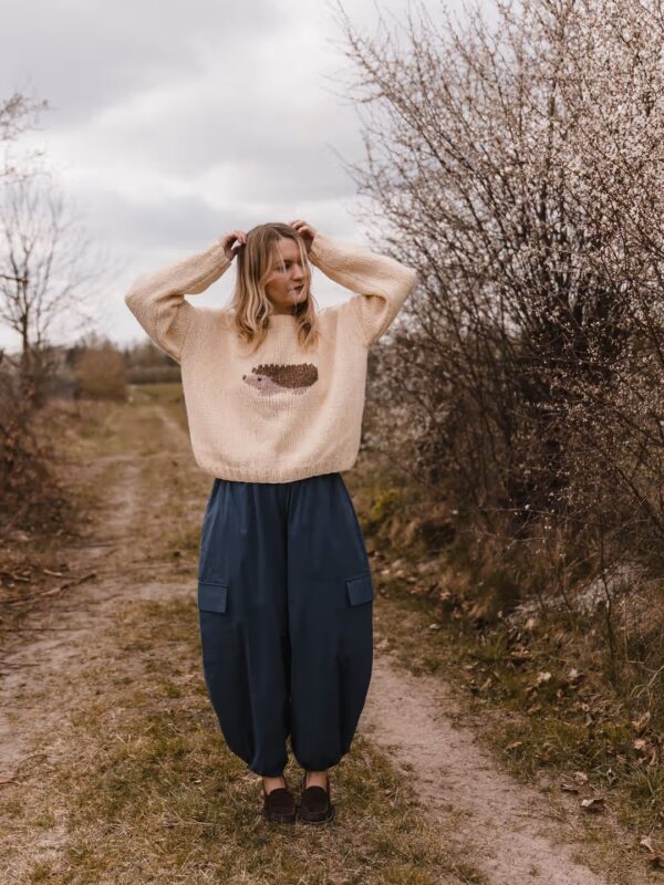 Balloon Pants- granatowe spodnie