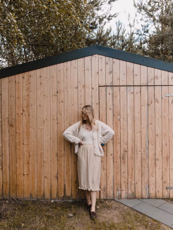 Ruffle Skirt- cielista spódnica z falbanką