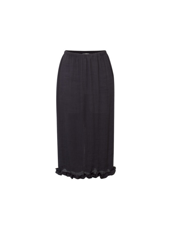 Ruffle Skirt- czarna spódnica z falbanką