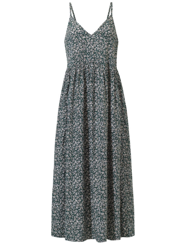 Primrose Dress- zielona sukienka w kwiatki